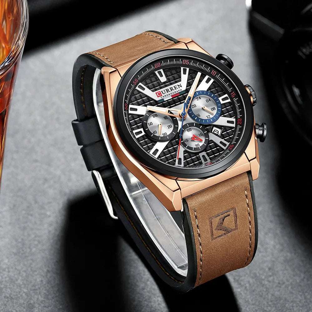 CURREN 8392 Luxury Leather