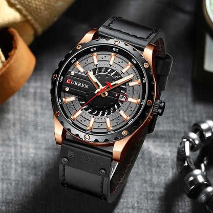 CURREN Watches Leather-8374