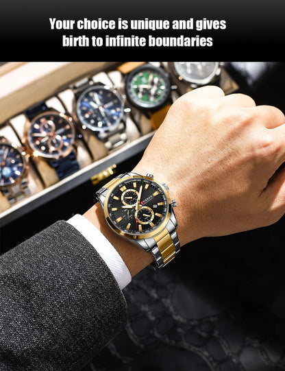 CURREN Stainless Steel Watch For Men With Box